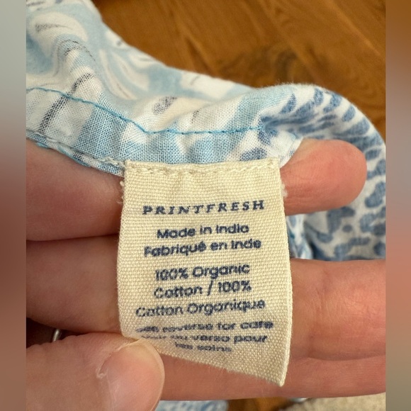 Printfresh x Anthropologie Pajama Shorts Blue Cheetah print size Large - Picture 7 of 11